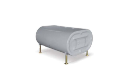 27" Horizontal Residential Oil Tank, 275 Gallon Capacity