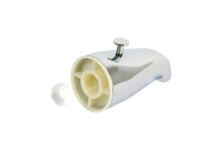 3/4" Diverter Spout with Face Bushing, Chrome, Back Connections