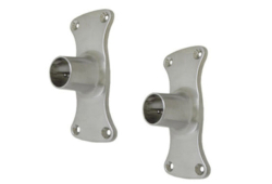 1" Premium Shower Rod Flanges, Chrome