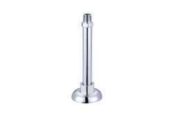3/8" Stand Pipe with Flange and Nut, Chrome, Male Thread