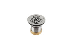 2" Stainless Steel Sink Strainer Basket with Lok-Nut, Stainless Steel