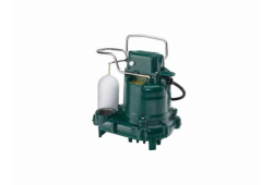Cast Iron Submersible Sump Pump with Vertical Switch Type, 1/3 HP, 120V