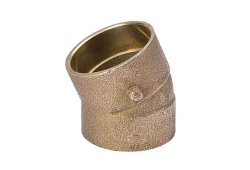 2" Copper 22-1/2 Degree Elbow, Type DWV, Copper x Copper