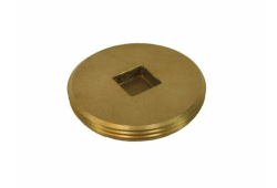 3" Copper Countersunk Cleanout Plug for use with Soil Cleanout