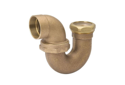 1-1/2" Copper LA P-Trap, Type DWV, Copper x Slip Joint