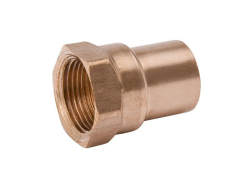 1" x 1/2" Copper Reducing Adapter, Copper x Female