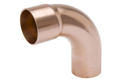 1/4"ID (3/8"OD REFRIG) Copper Long Radius Street 90 Degree Elbow, Copper x Fitting