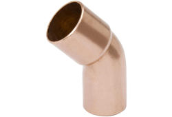 1-1/2" Copper Street 45 Degree Elbow, Copper x Fitting