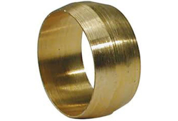 3/8" OD Brass Compression Sleeve, Lead-Free
