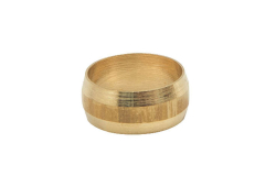 5/8" OD Brass Compression Sleeve, Lead-Free