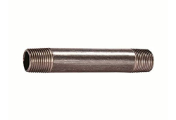 3" X 8" Black Pipe Nipple