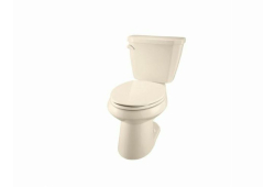 Gerber WS-21-512-25, Two-Piece 12" Rough-In Toilet, Left-Hand Trip Lever, Bone, Elongated, 1.28 gpf, Viper Series