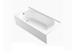 60" x 29" Bathtub, Left-Hand Drain, Biscuit, Performa Collection